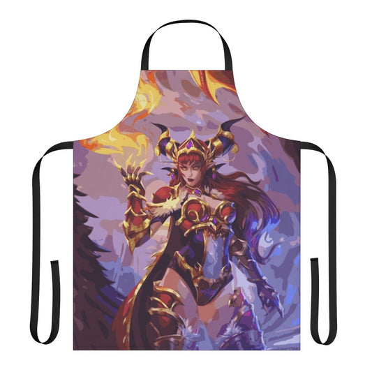 Alexstrasza-themed apron featuring the Dragonflight expansion from World of Warcraft