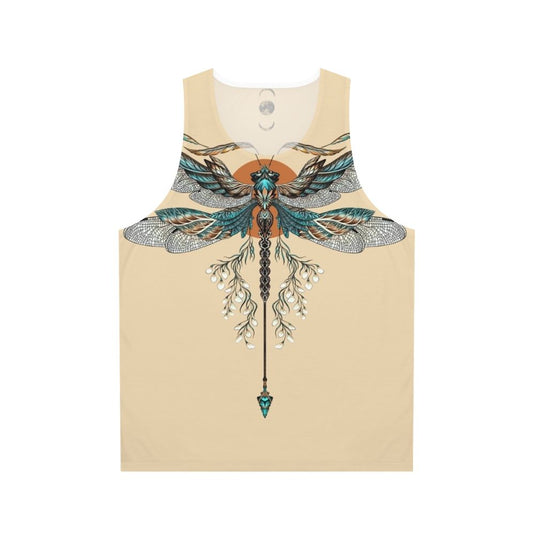 Dragonfly tattoo unisex tank top