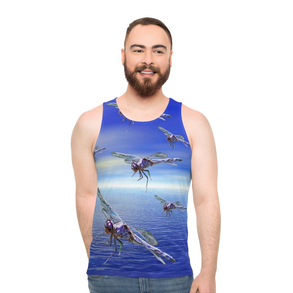 Dragonfly Unisex Tank Top with Fantasy and Nature-Inspired Design
