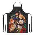Dragonn-inspired fantasy video game themed apron featuring characters and imagery from the Dragon Age series