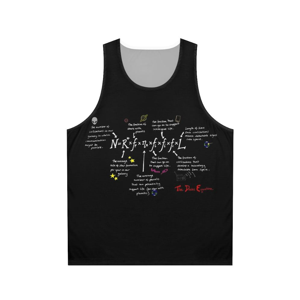 Drake Equation Astrobiology Unisex Tank Top