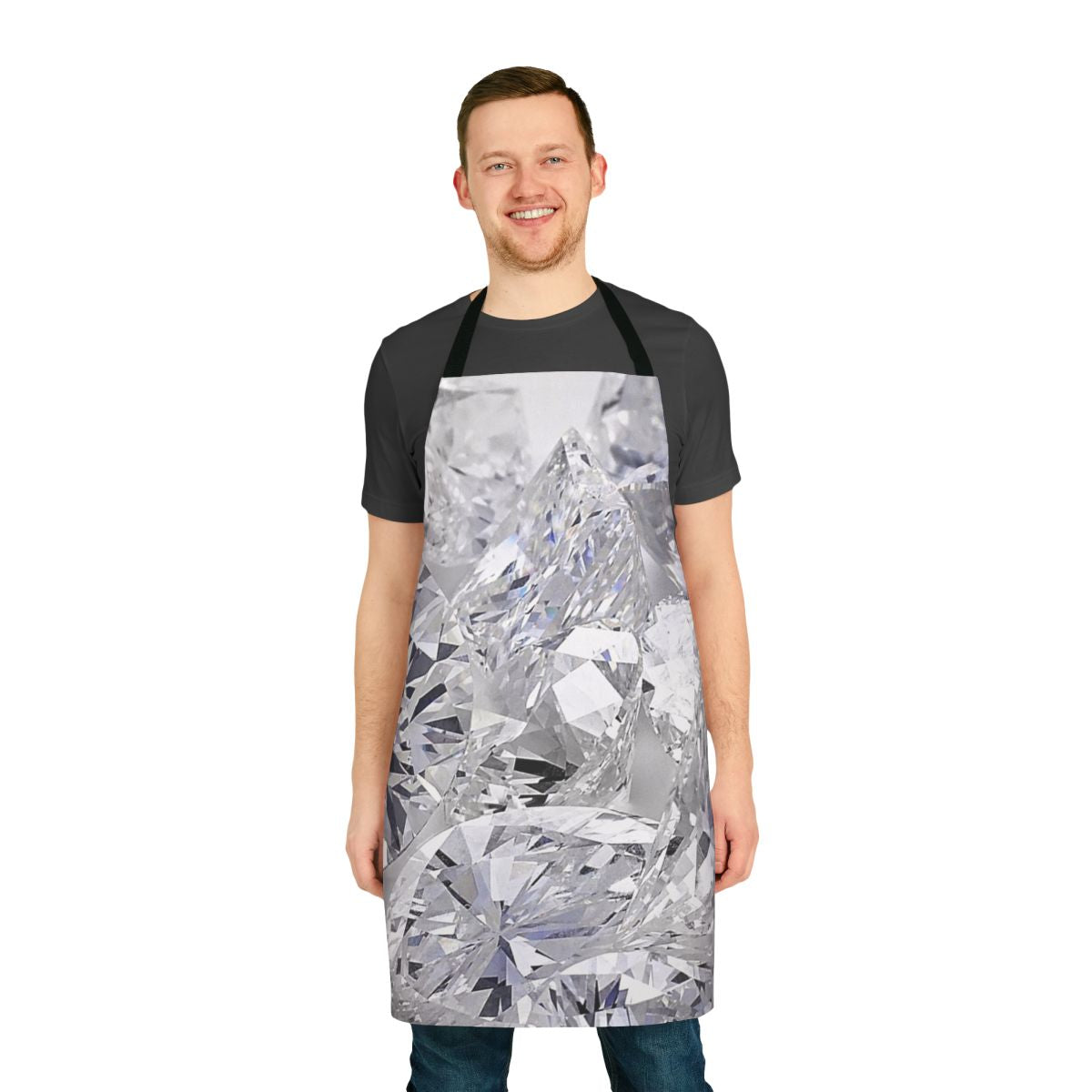 Drake-Inspired Music Lover Apron with Diamonds Print Design