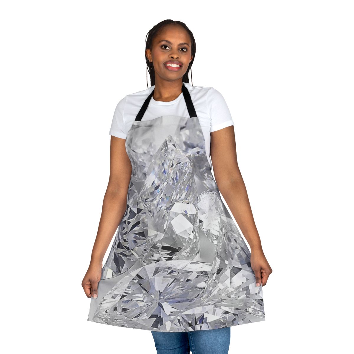 Drake-Inspired Music Lover Apron with Diamonds Print Design