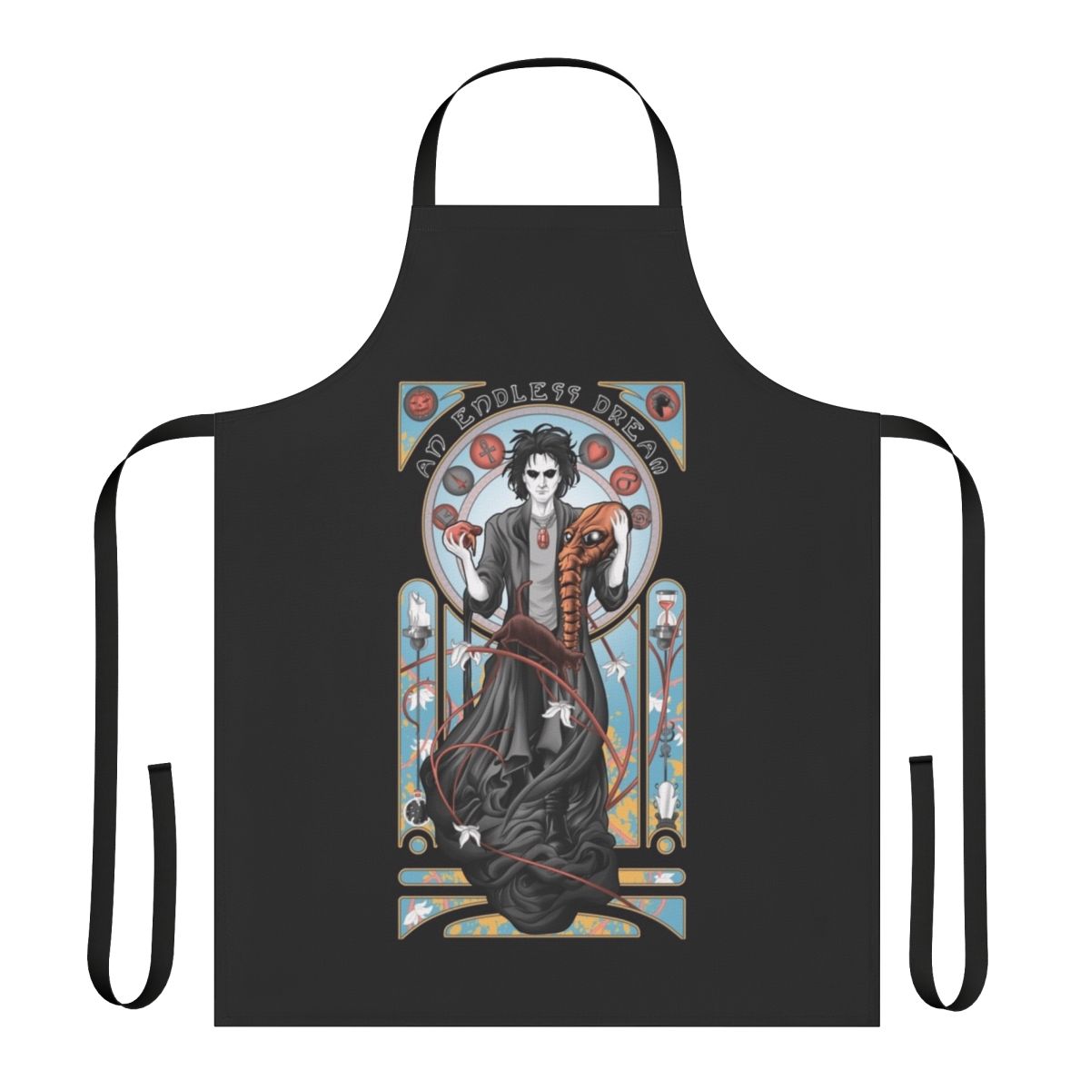 Apron featuring artwork inspired by the Sandman comics by Neil Gaiman