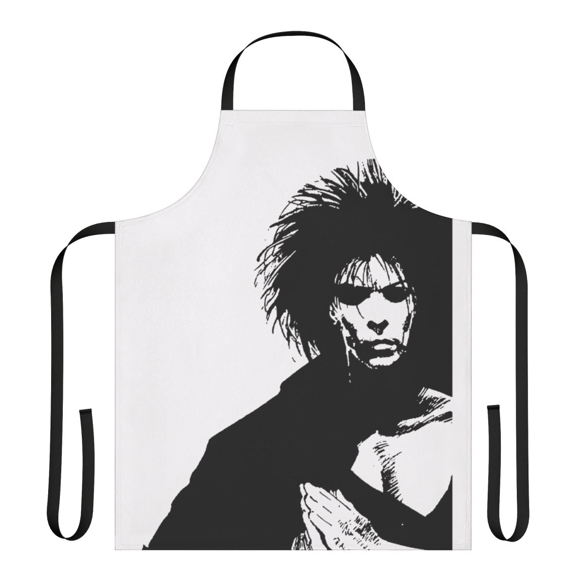 Apron featuring a dreamy, night-themed design inspired by the works of Neil Gaiman