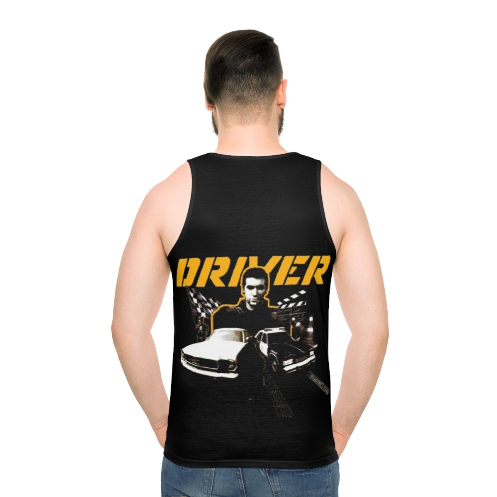 Unisex tank top featuring the 'Driver PSX Menu Enhanced' design