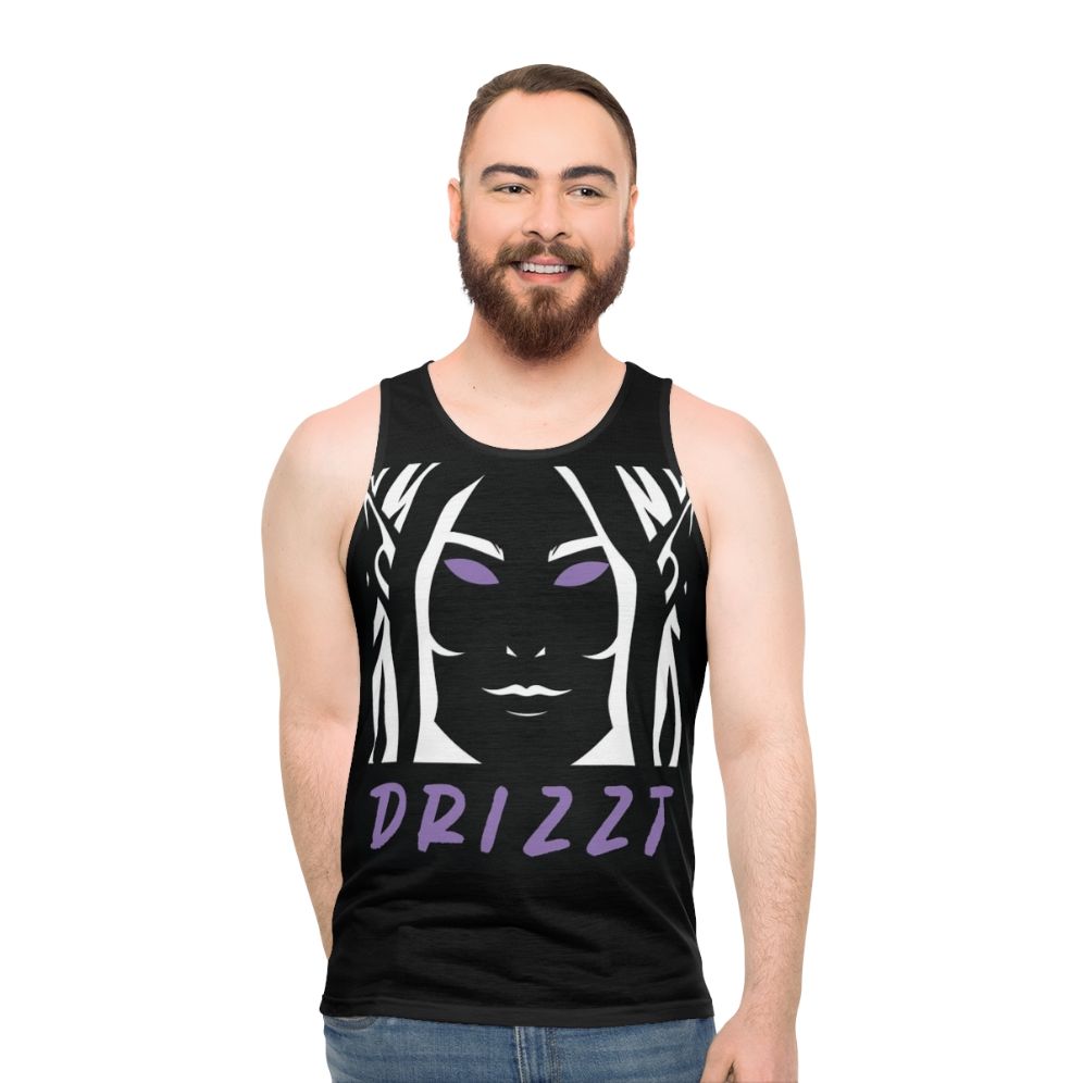 Drizzt Dourden unisex fantasy tank top