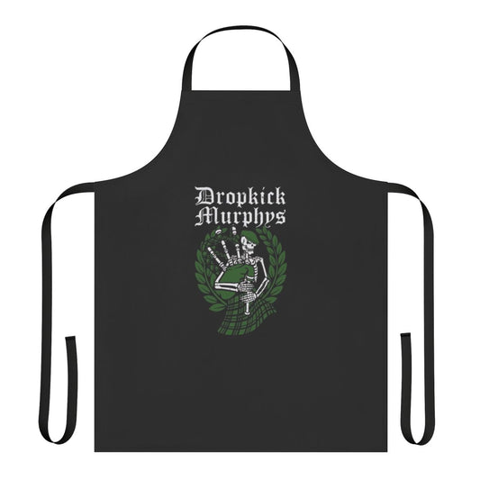 Dropkick Murphys inspired apron with band logo and Celtic punk rock design