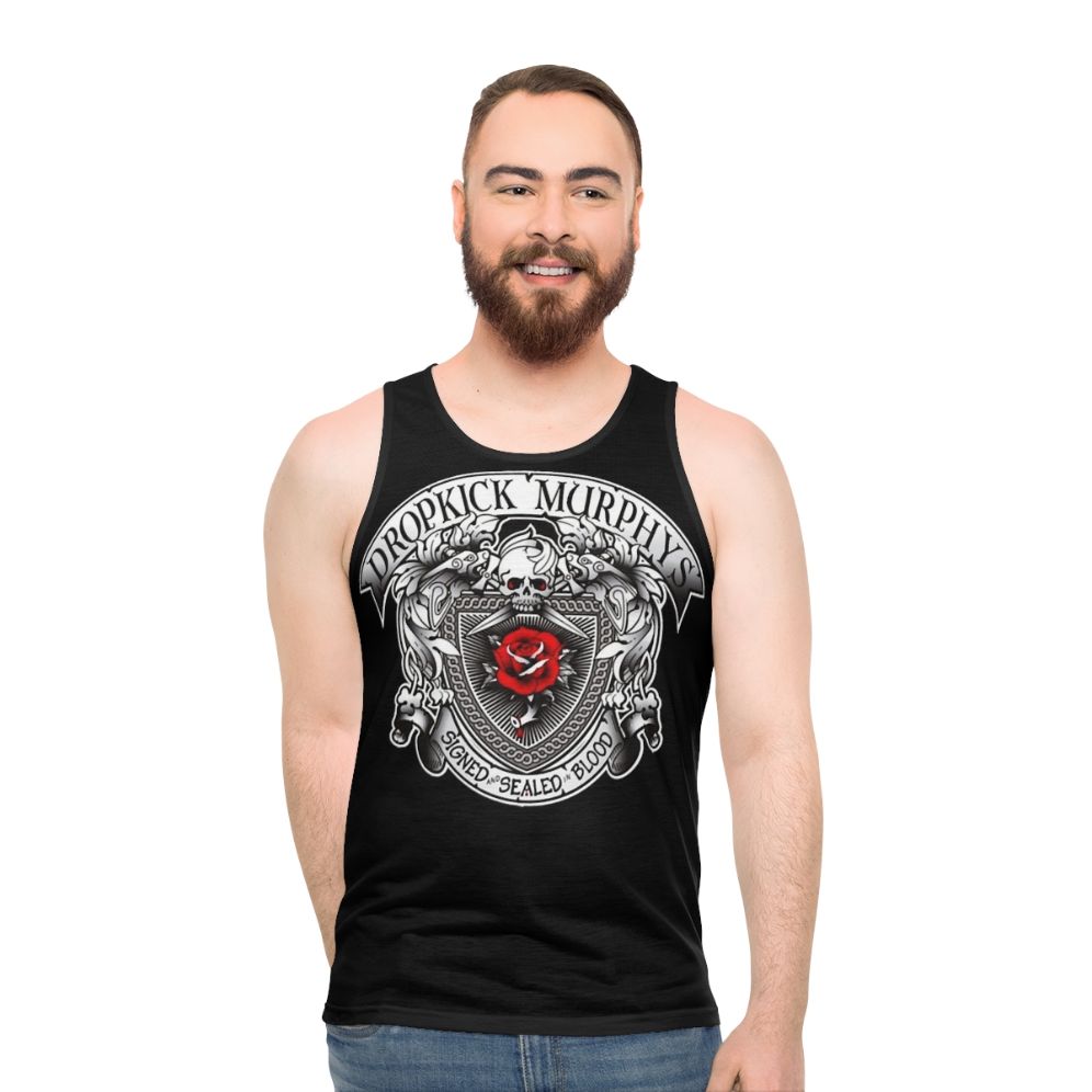 Dropkick Murphys Unisex Silver Logo Tank Top