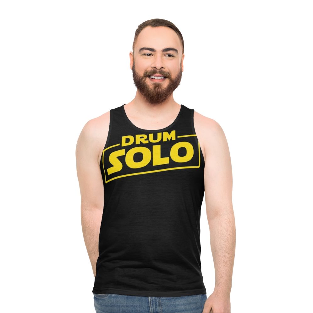 Drum Solo Unisex Tank Top for Drummers and Musicians