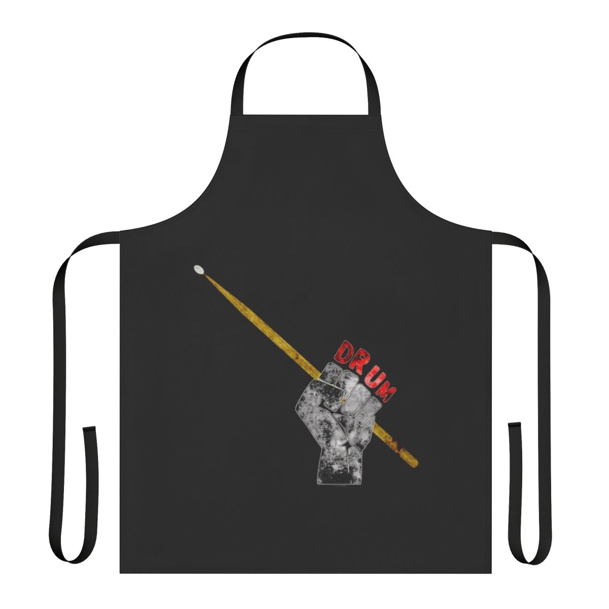 Drummer Inspired Apron featuring Drum Equipment and Music Symbols