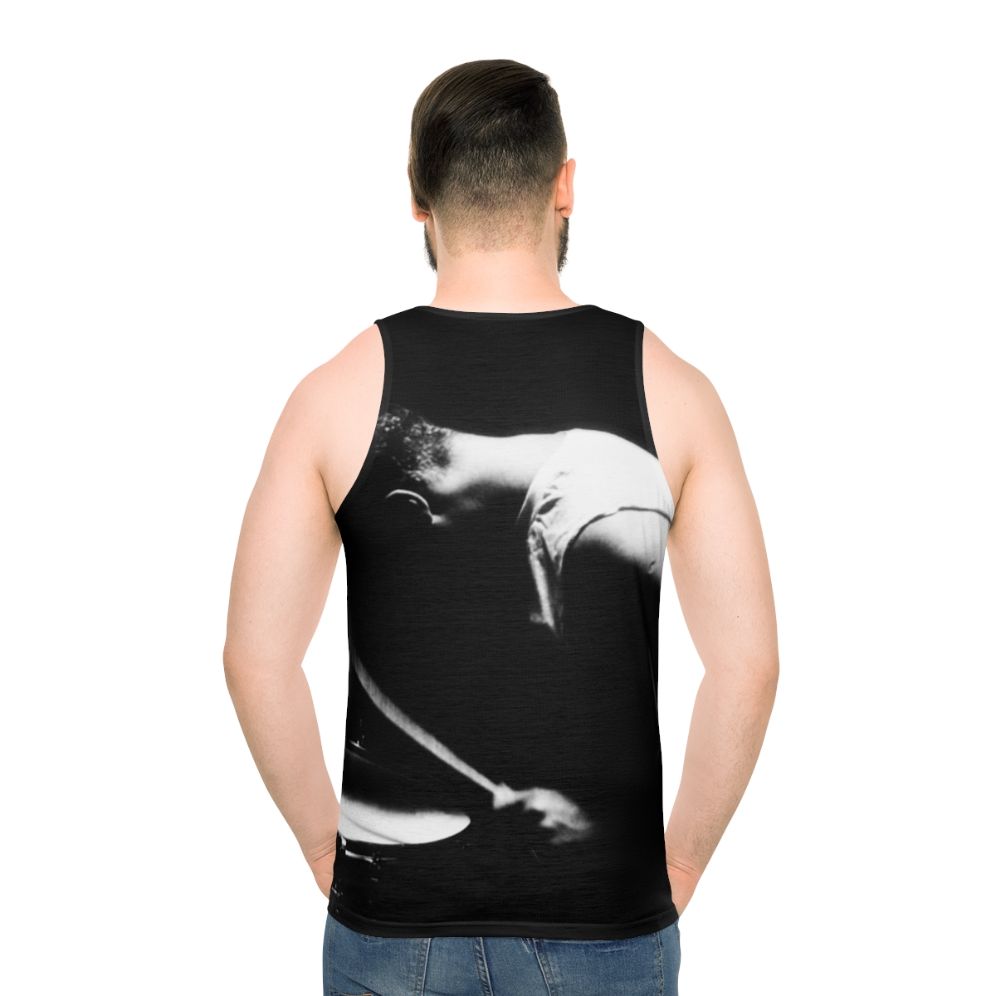 Drummer Unisex Tank Top featuring U2 Silhouette Art
