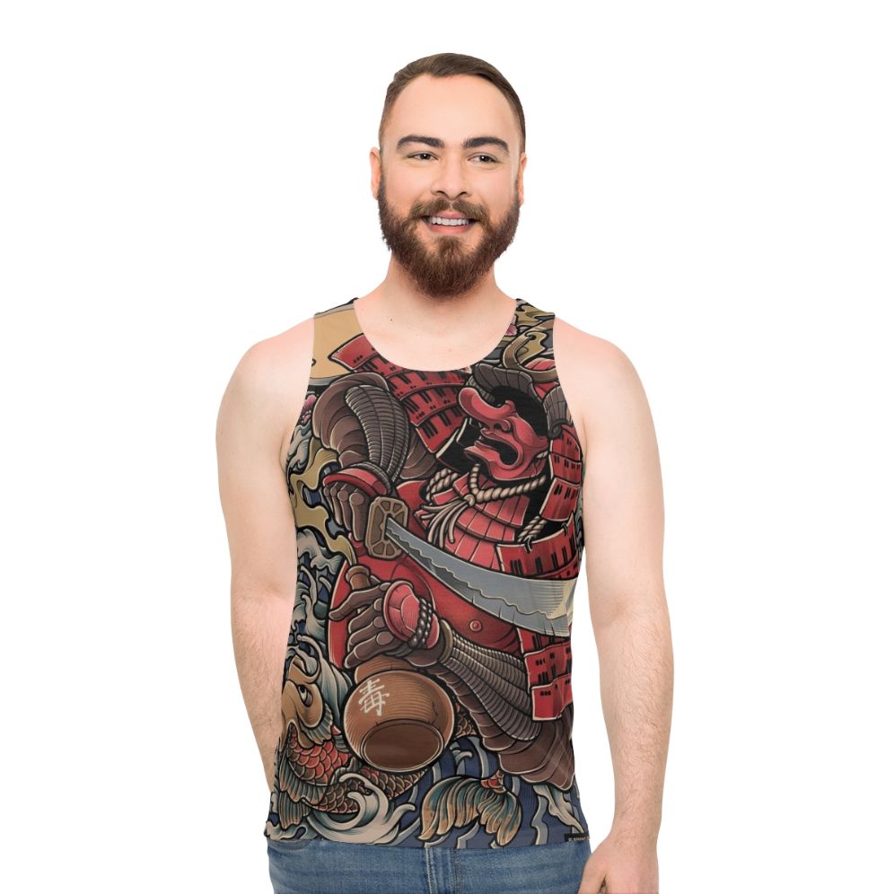 Samurai Tank Top featuring the Drunken Oni Warrior design