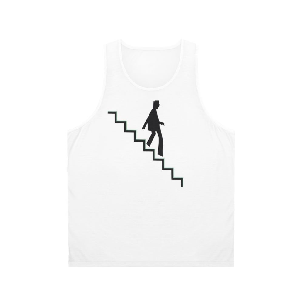 Unisex tank top with 80s dub music design