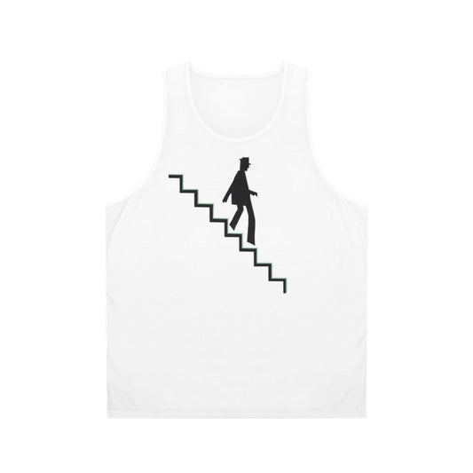 Unisex tank top with 80s dub music design
