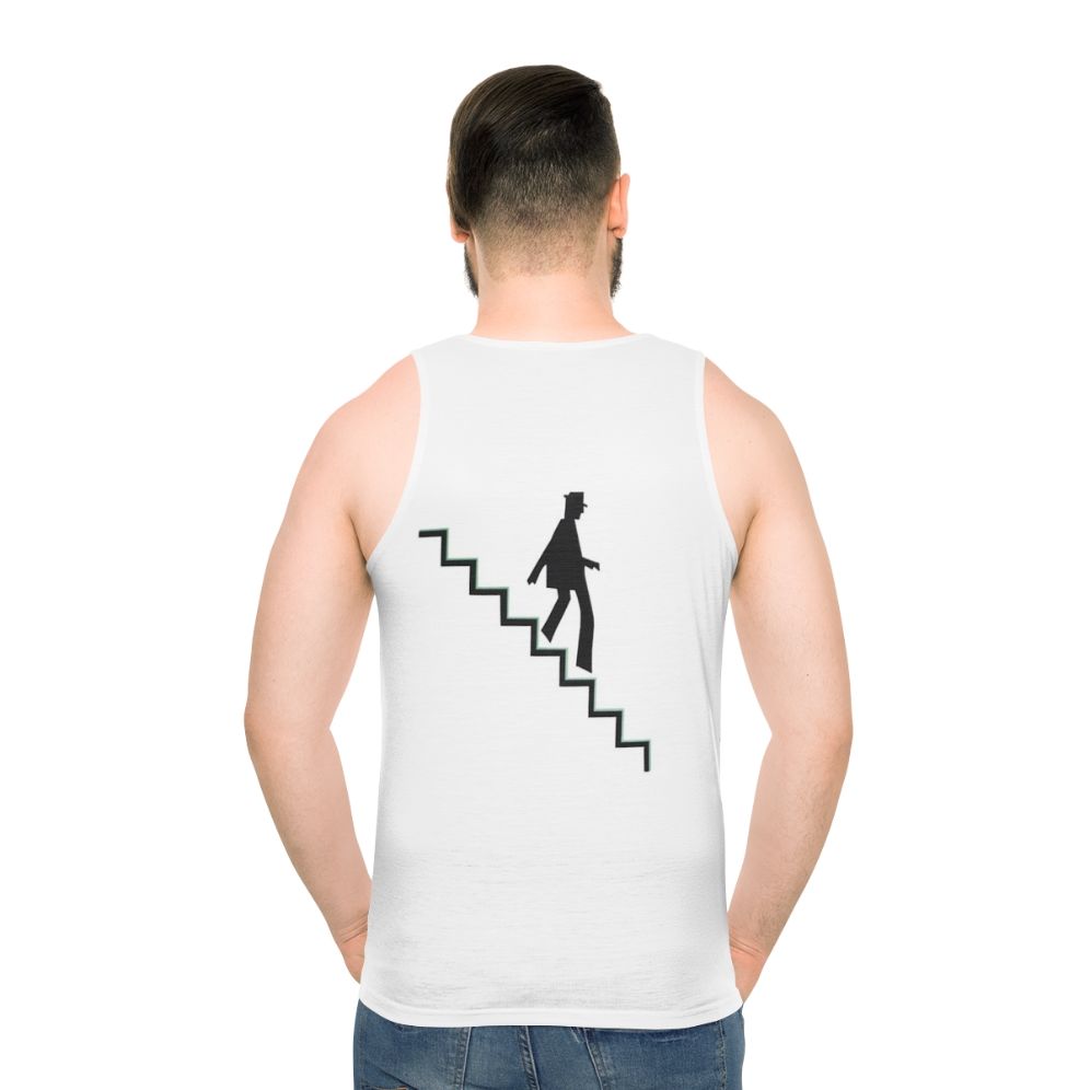 Unisex tank top with 80s dub music design