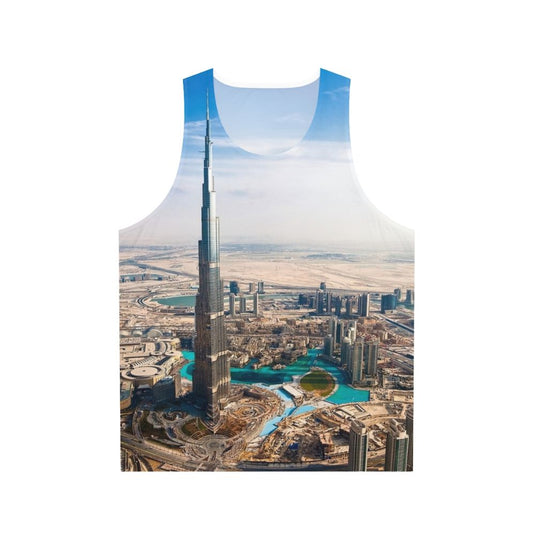 Dubai Unisex Tank Top with Burj Khalifa Design