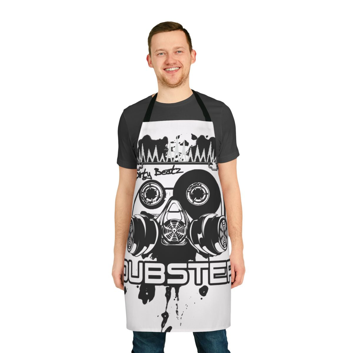 Dubstep graphic beats music party apron