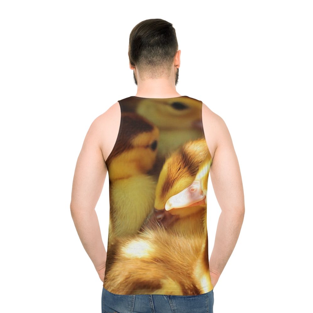Cute duck and duckling unisex tank top
