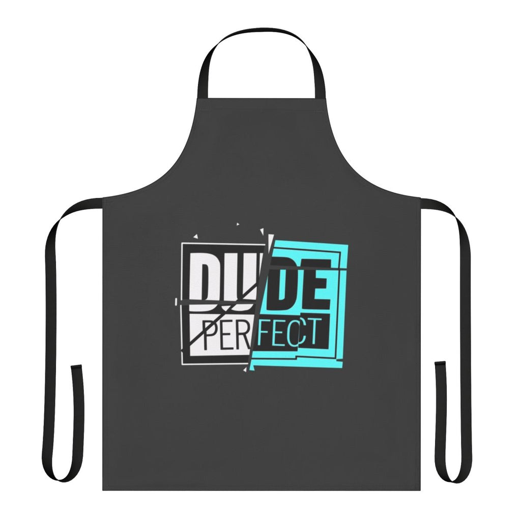 Dude Perfect-inspired apron with a humorous design for the kitchen