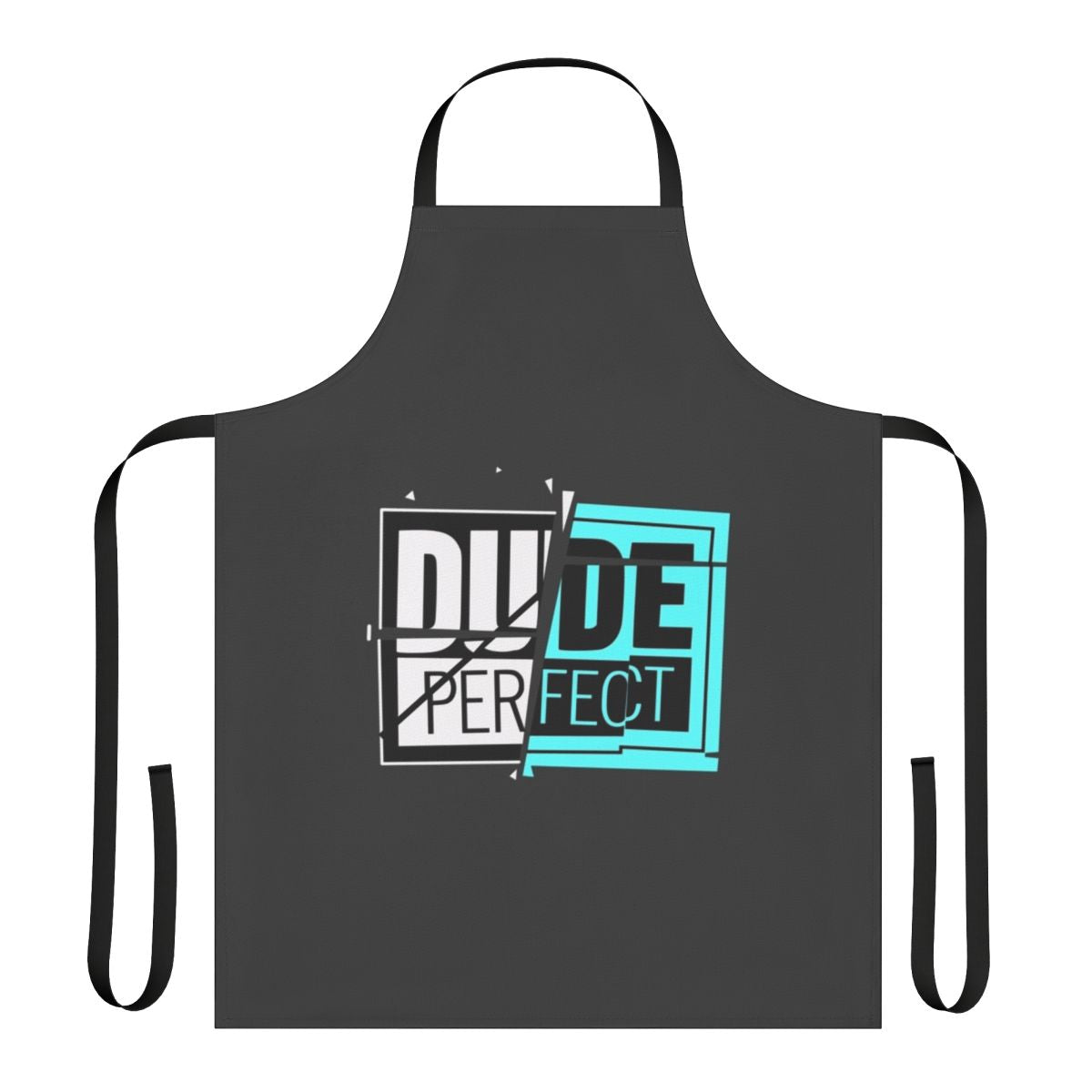 Dude Perfect-inspired apron with a humorous design for the kitchen