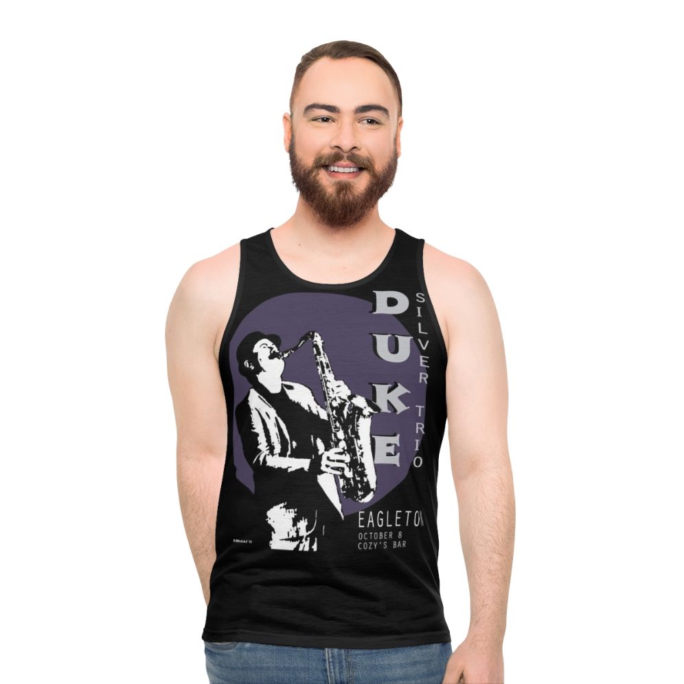 Duke Silver Unisex Tank Top featuring Ron Swanson