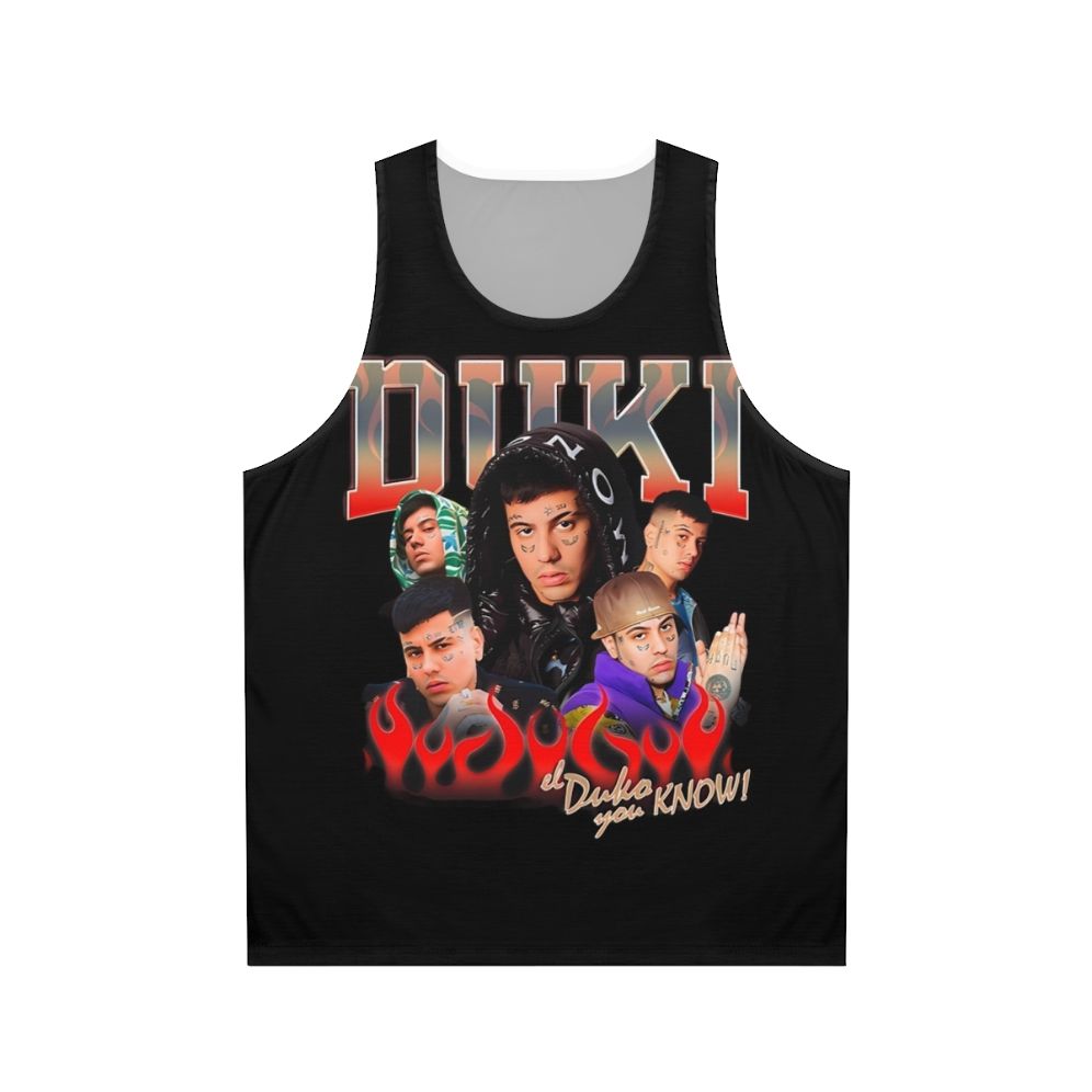 Duki Unisex Tank Top 2 - Trap and Rap Style from Argentina