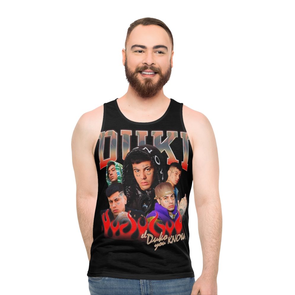 Duki Unisex Tank Top 2 - Trap and Rap Style from Argentina