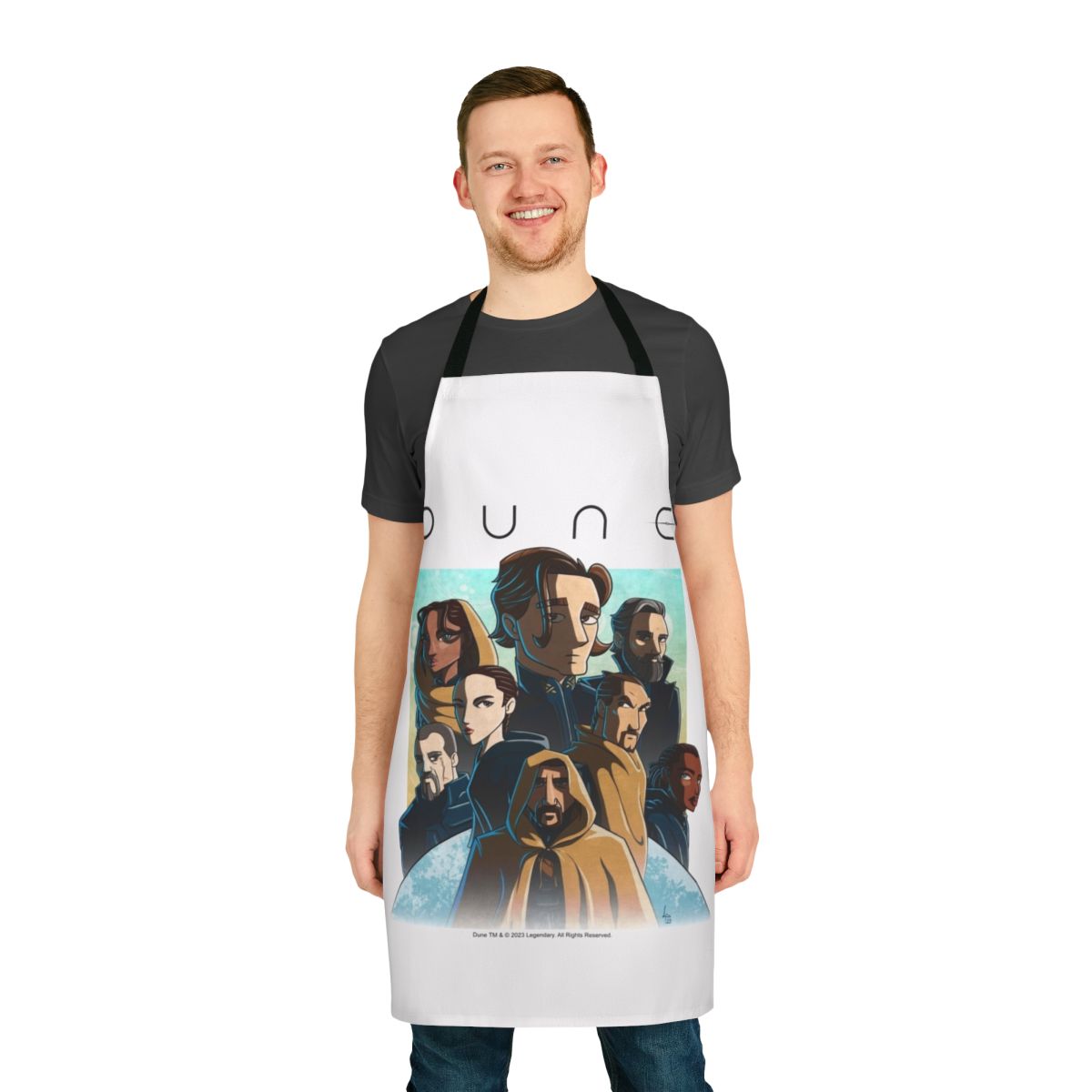 Dune 2020 inspired apron with desert landscape design