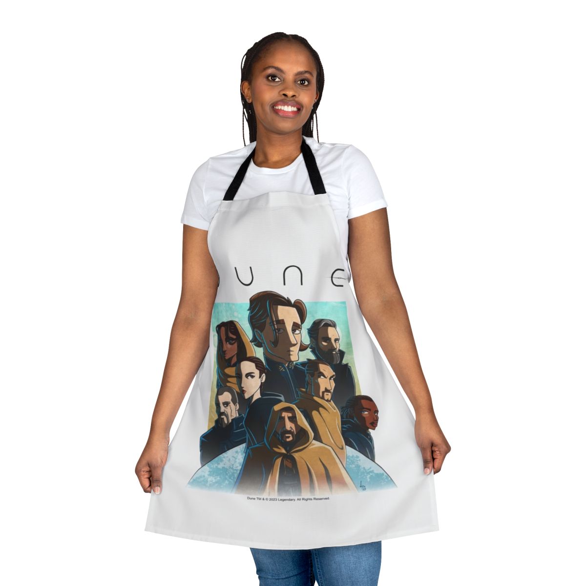 Dune 2020 inspired apron with desert landscape design