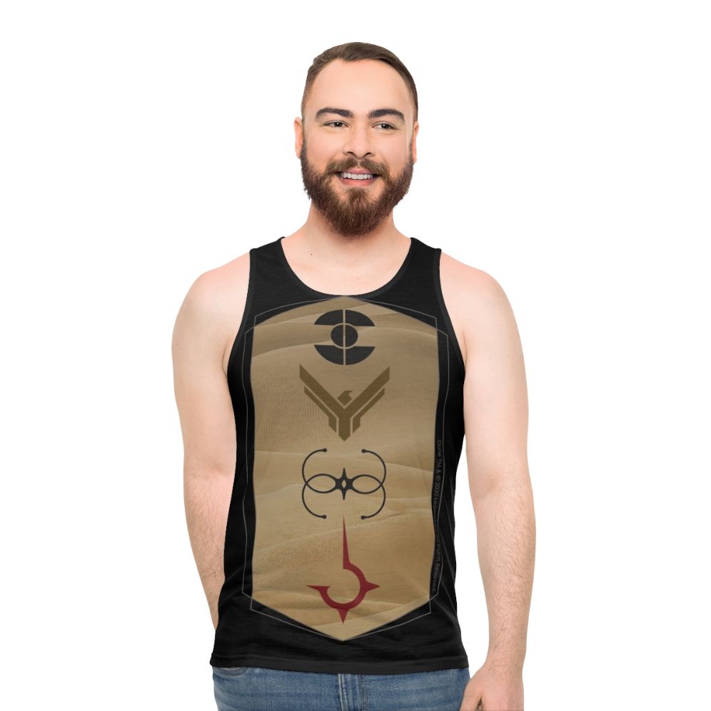 Dune movie house art unisex tank top