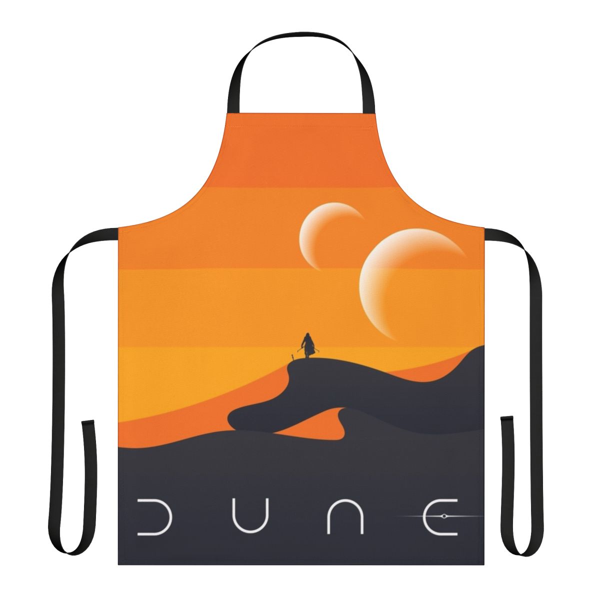 Dune 2021 Arrakis Desert Apron with sand worm and sci-fi inspired design