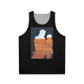 Dune inspired unisex tank top with iconic Arrakis moons