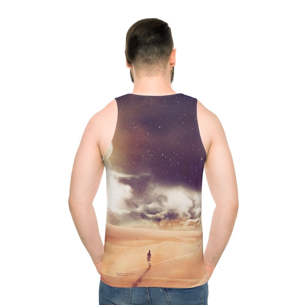 Dune Arrakis Unisex Tank Top with Minimalist Sci-Fi Design