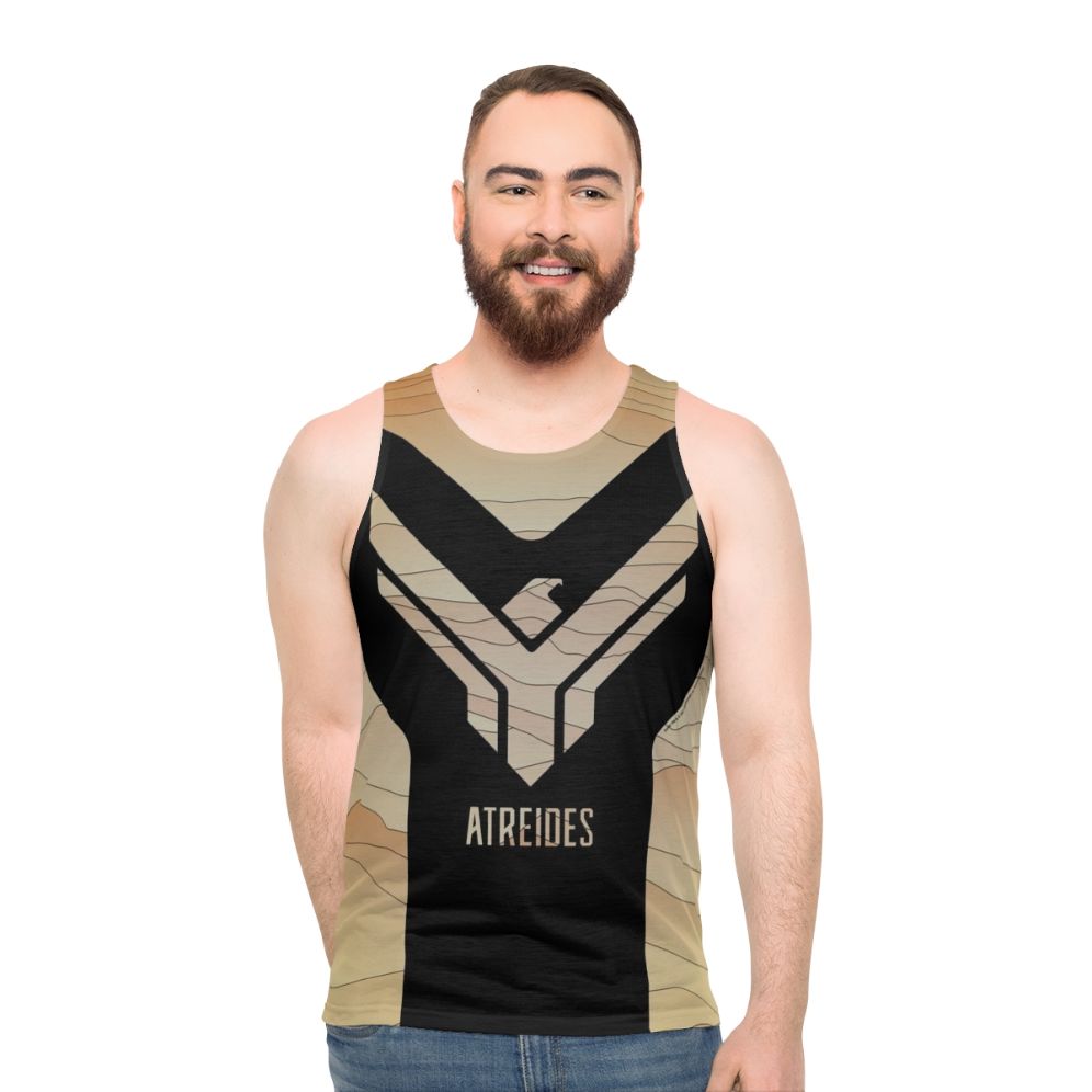 Dune Atreides unisex tank top featuring fan art design