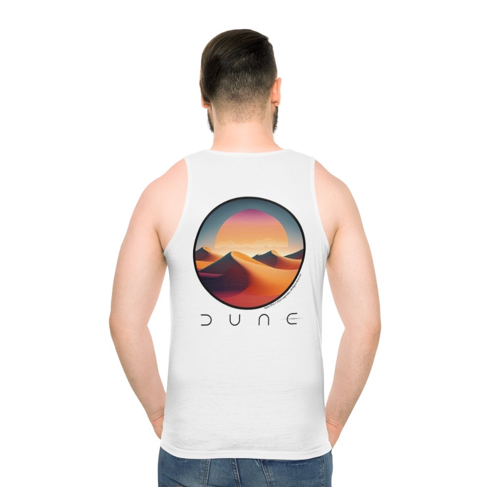 Dune desert landscape unisex tank top