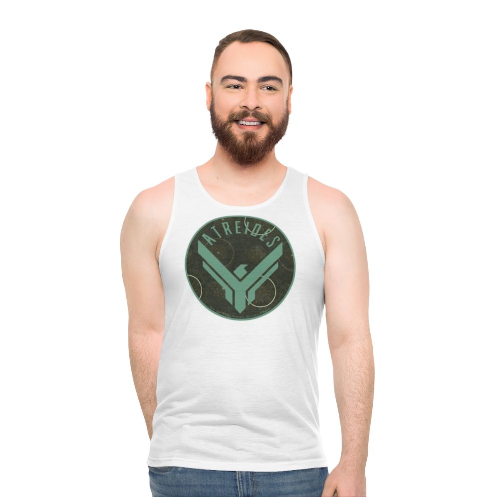 Dune House Atreides Unisex Tank Top with Light Pattern