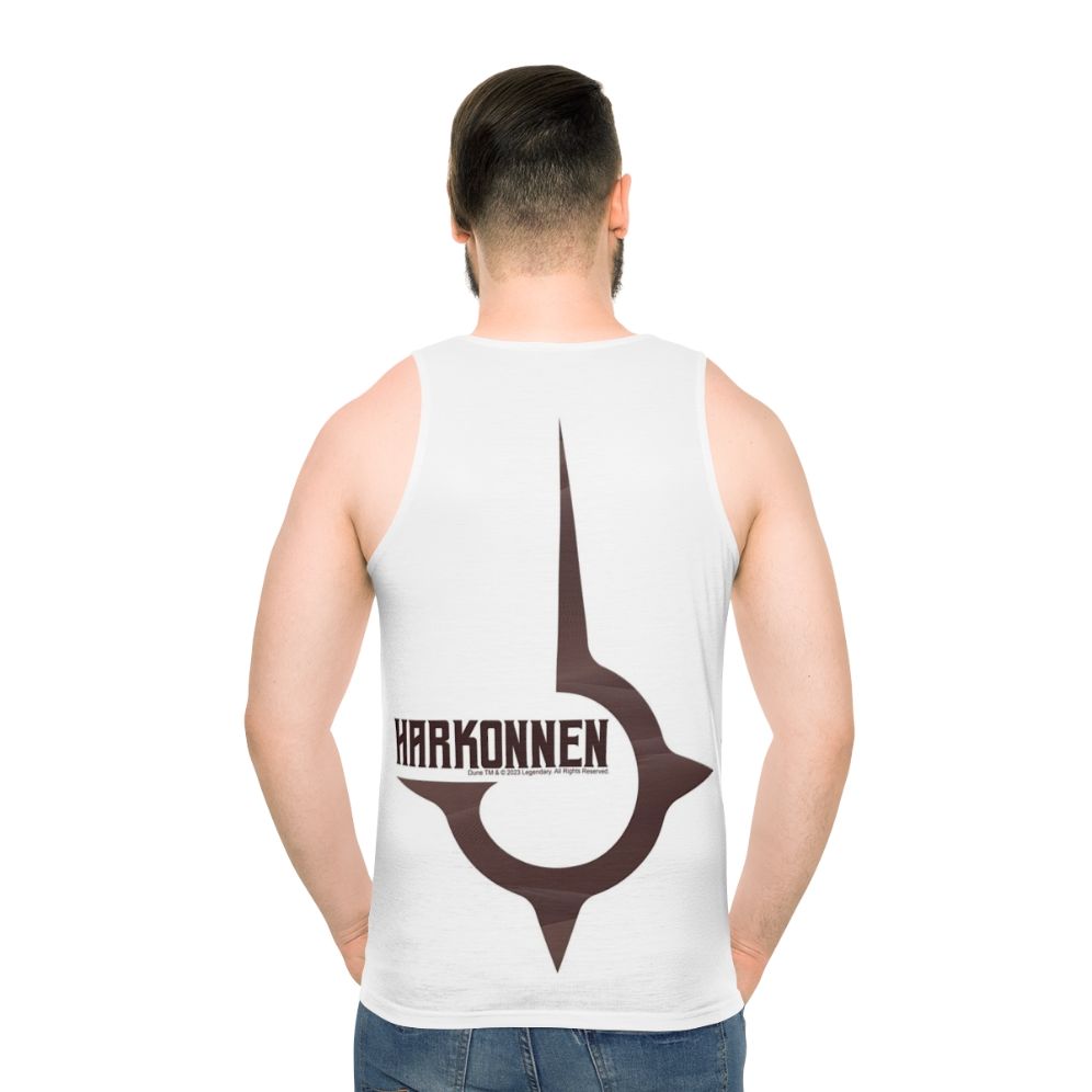 Dune House Harkonnen Mahogany Unisex Tank Top