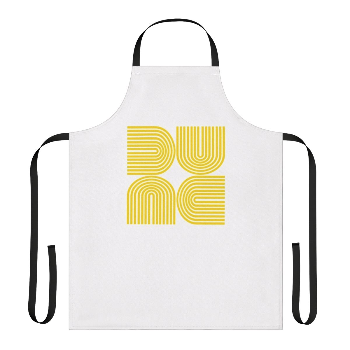 Dune-inspired apron with a subtle gold design