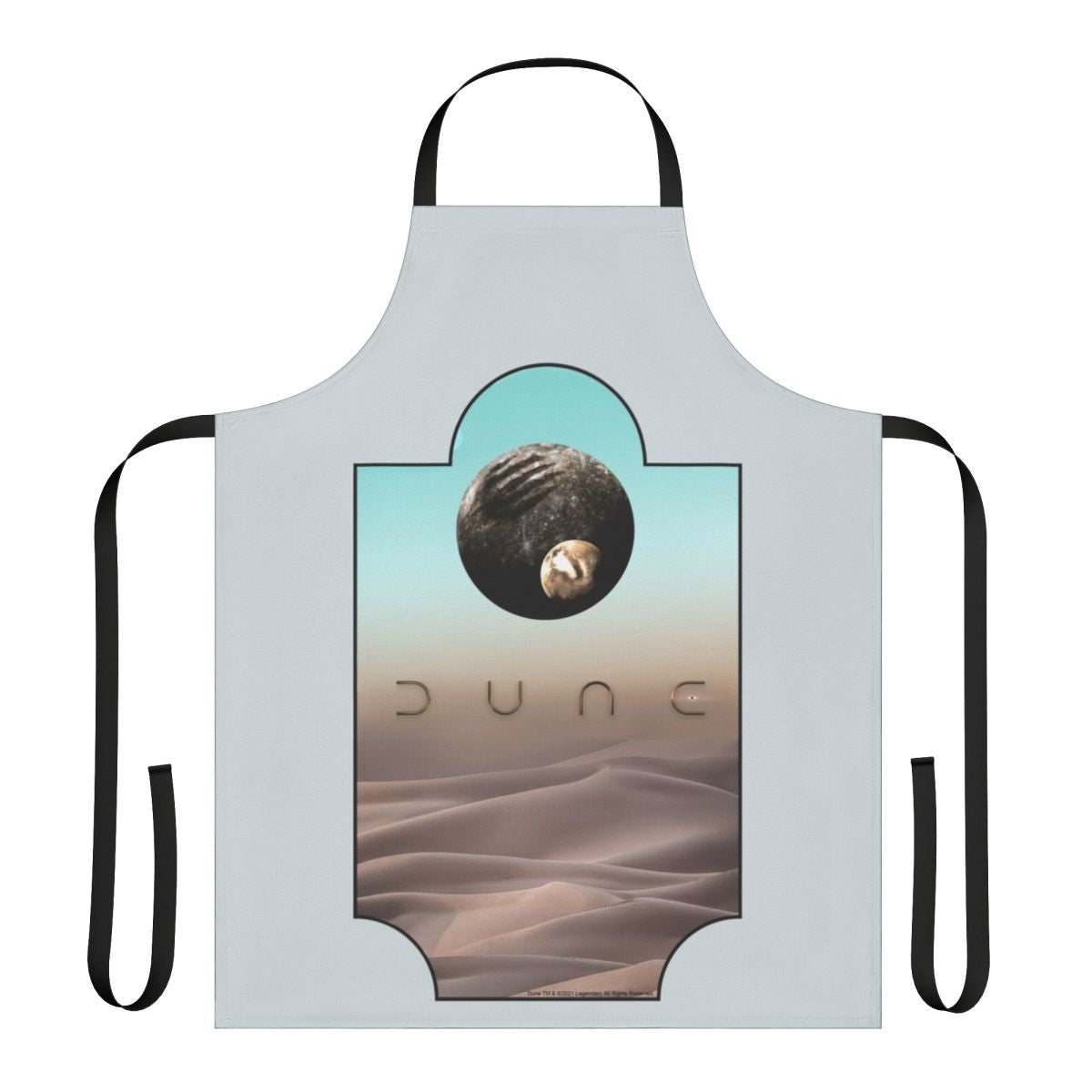 Dune-inspired apron featuring popular fan art from the 2020 film