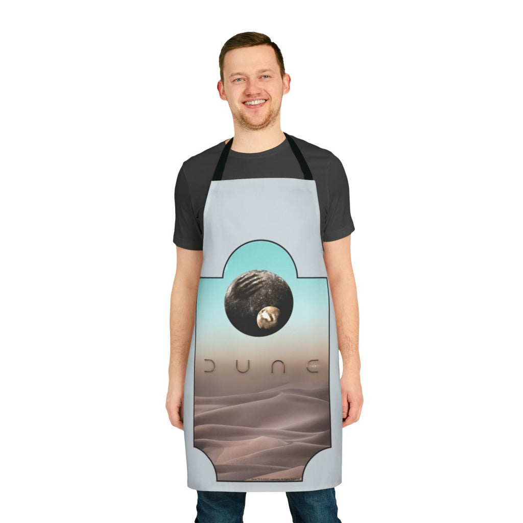 Dune-inspired apron featuring popular fan art from the 2020 film