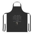Dune-themed apron featuring the quote "He Who Controls the Universe"