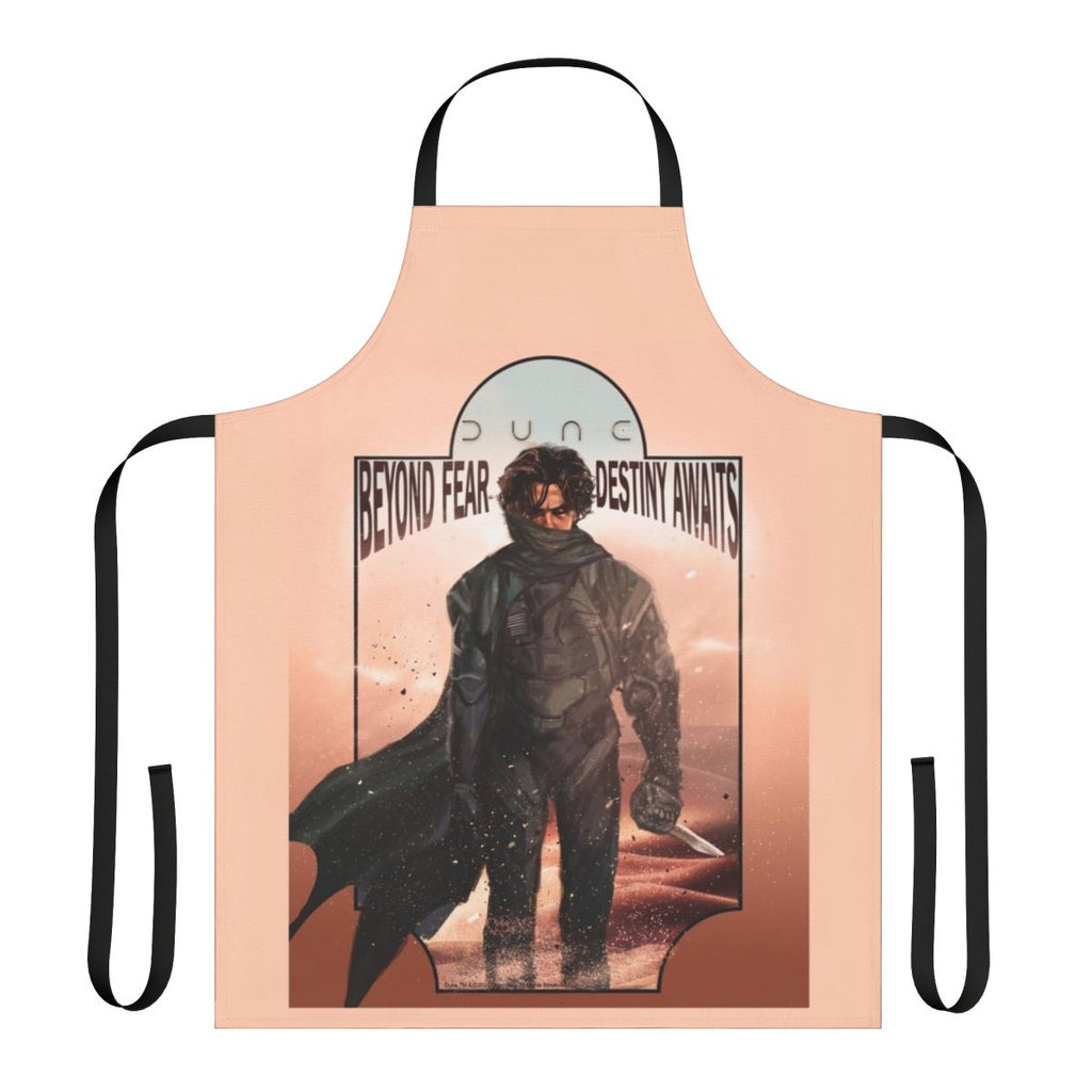 Dune-inspired apron featuring the character Paul Atreides from the 2020 sci-fi film