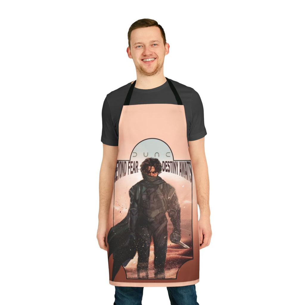 Dune-inspired apron featuring the character Paul Atreides from the 2020 sci-fi film