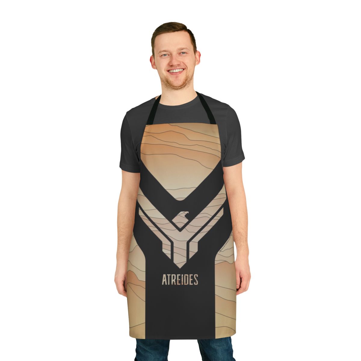 Dune-inspired apron featuring a unique fan art design