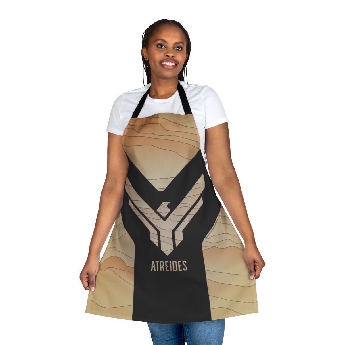 Dune-inspired apron featuring a unique fan art design