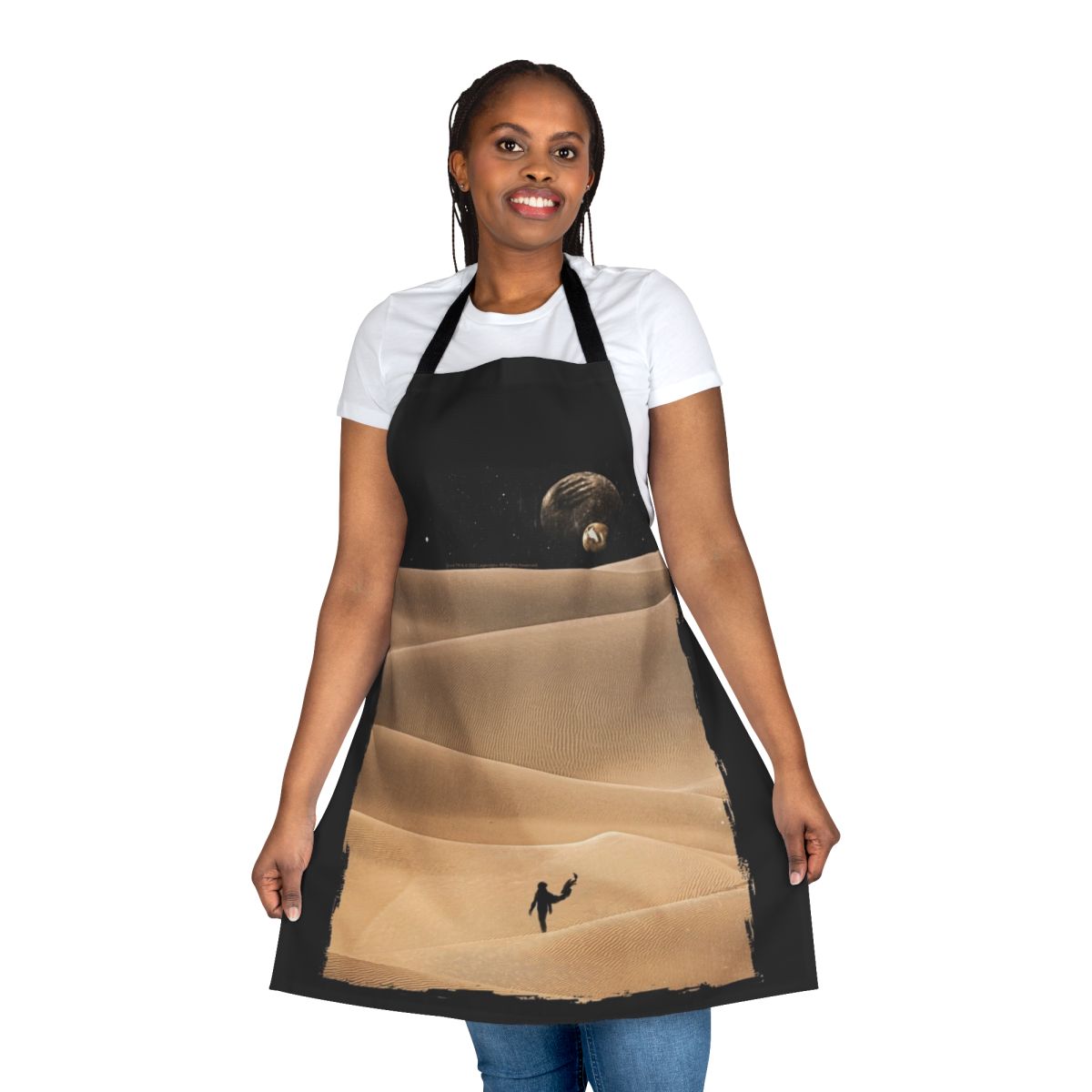 Dune-inspired apron featuring a unique sci-fi design for fans of the Dune franchise