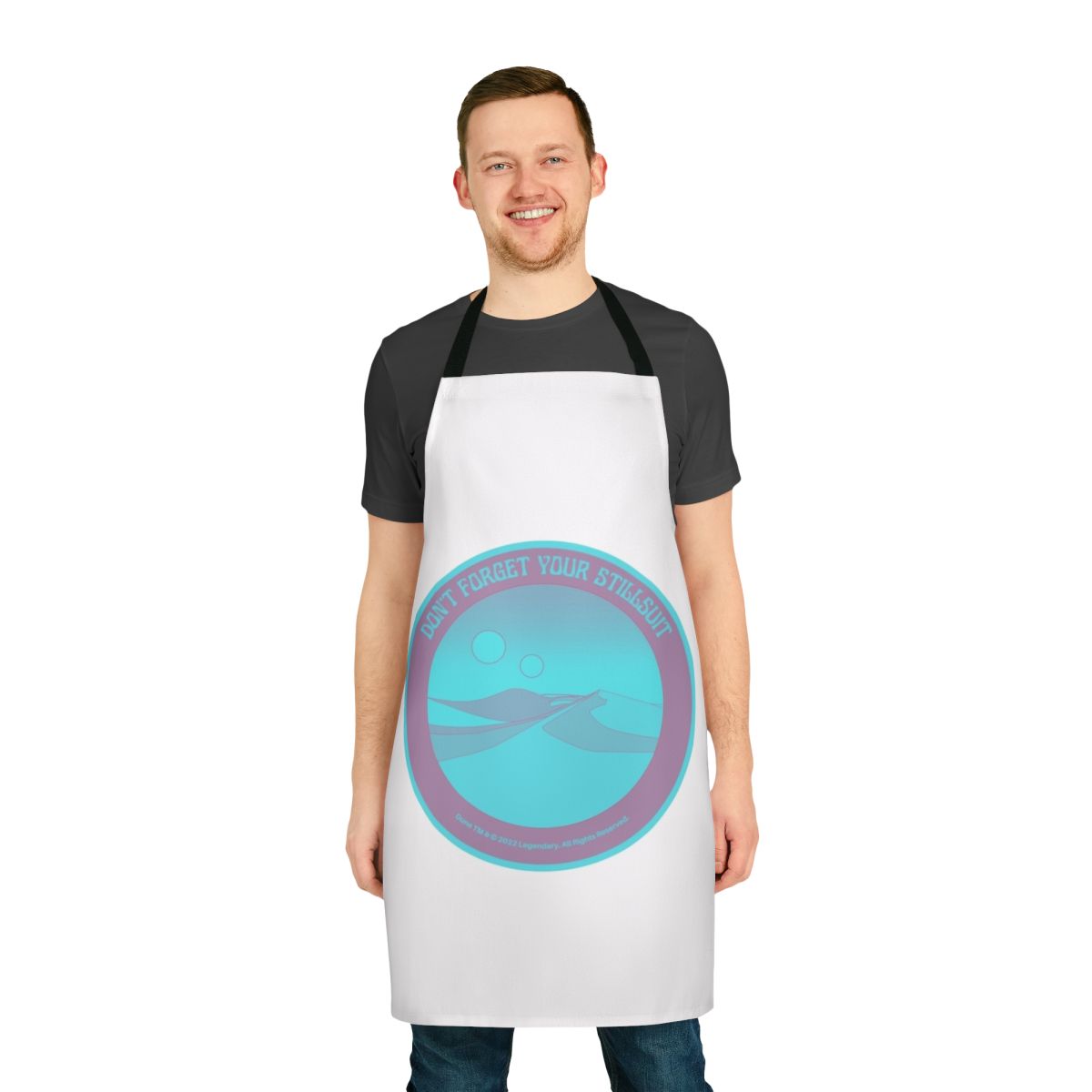 Dune-inspired Arrakis desert apron featuring the iconic stillsuit design