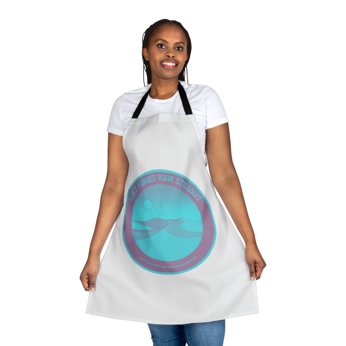 Dune-inspired Arrakis desert apron featuring the iconic stillsuit design