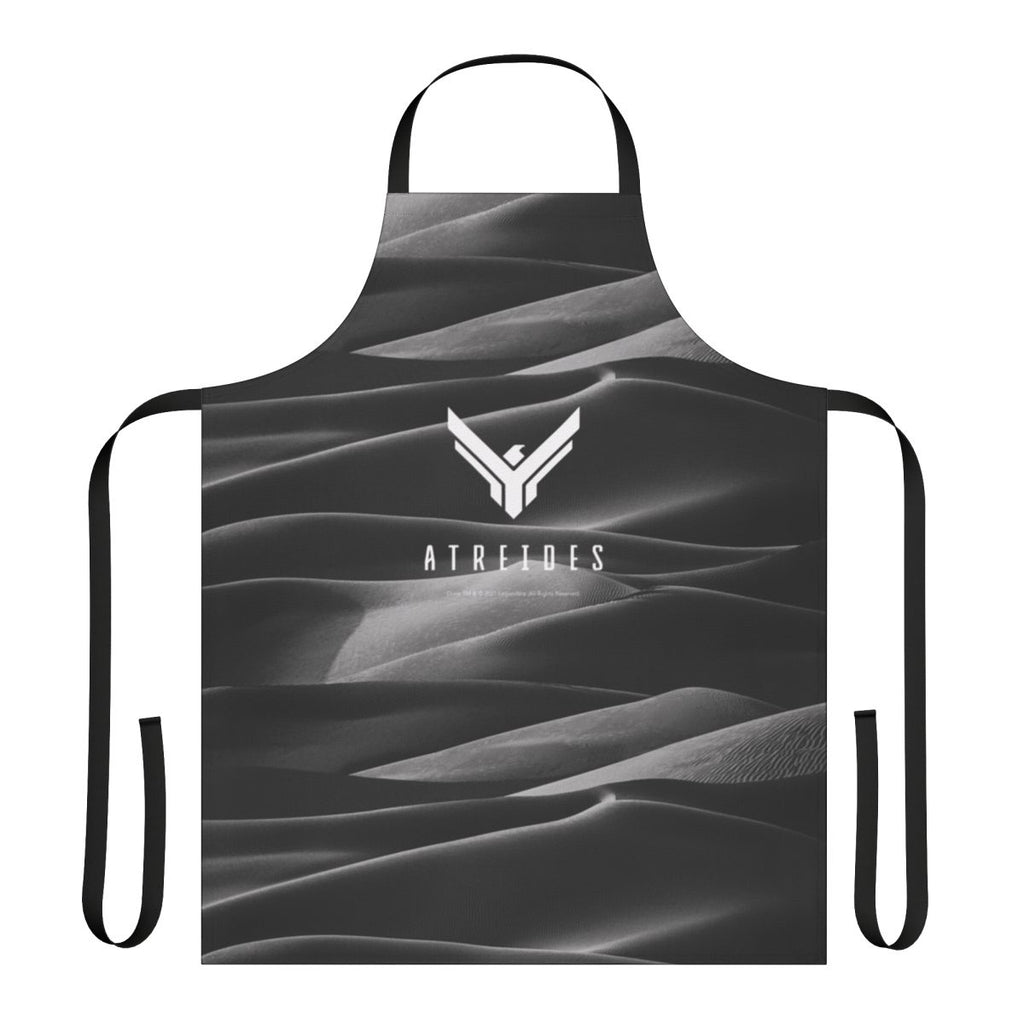 Dune-inspired apron featuring the Atreides faction symbol and desert/sand imagery